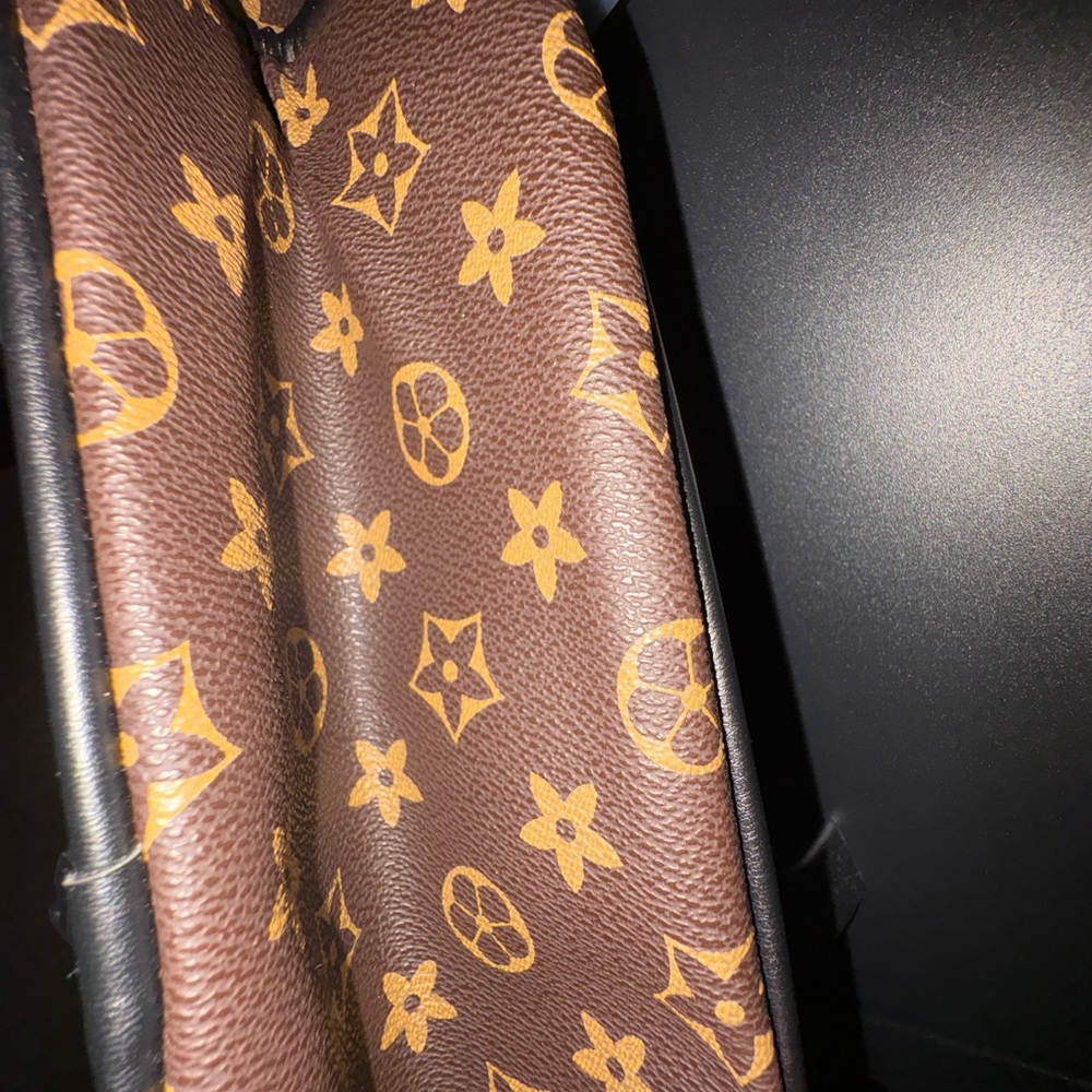FASHION Brown Monogram Pattern Mini Backpack - Picture 4 of 4